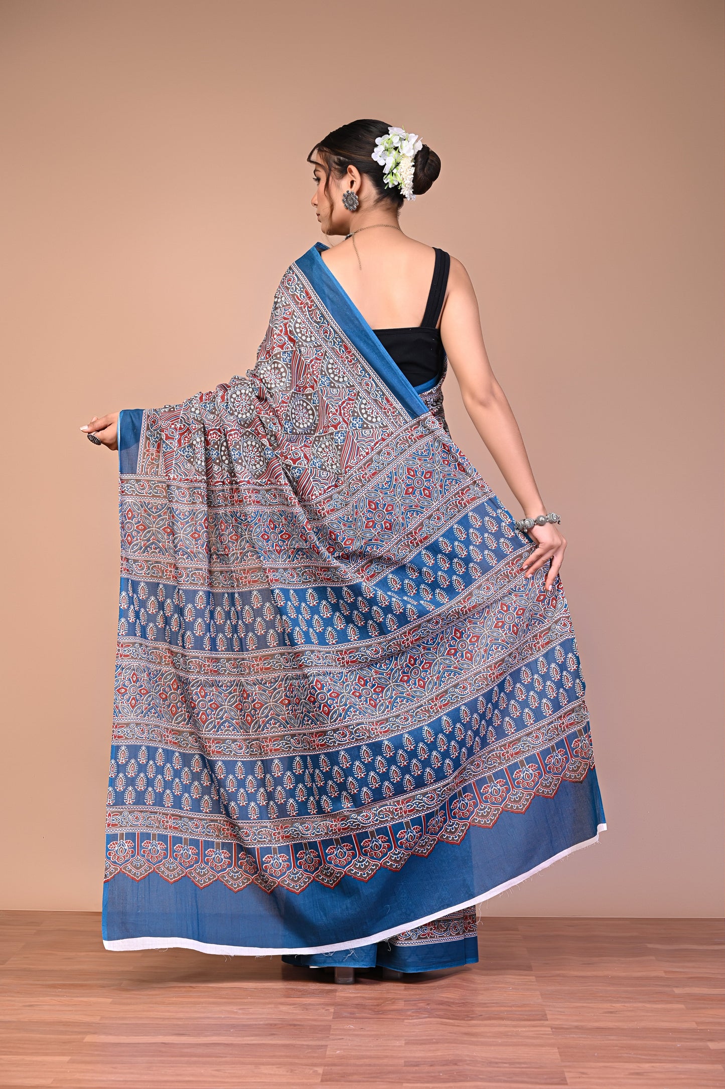 Ajrakh Verse — Blue Diamond