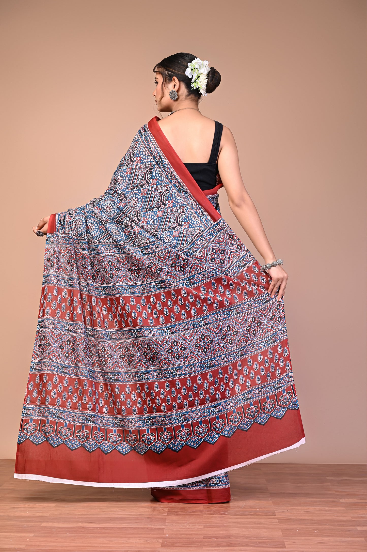 Ajrakh Verse — Steel Mandala