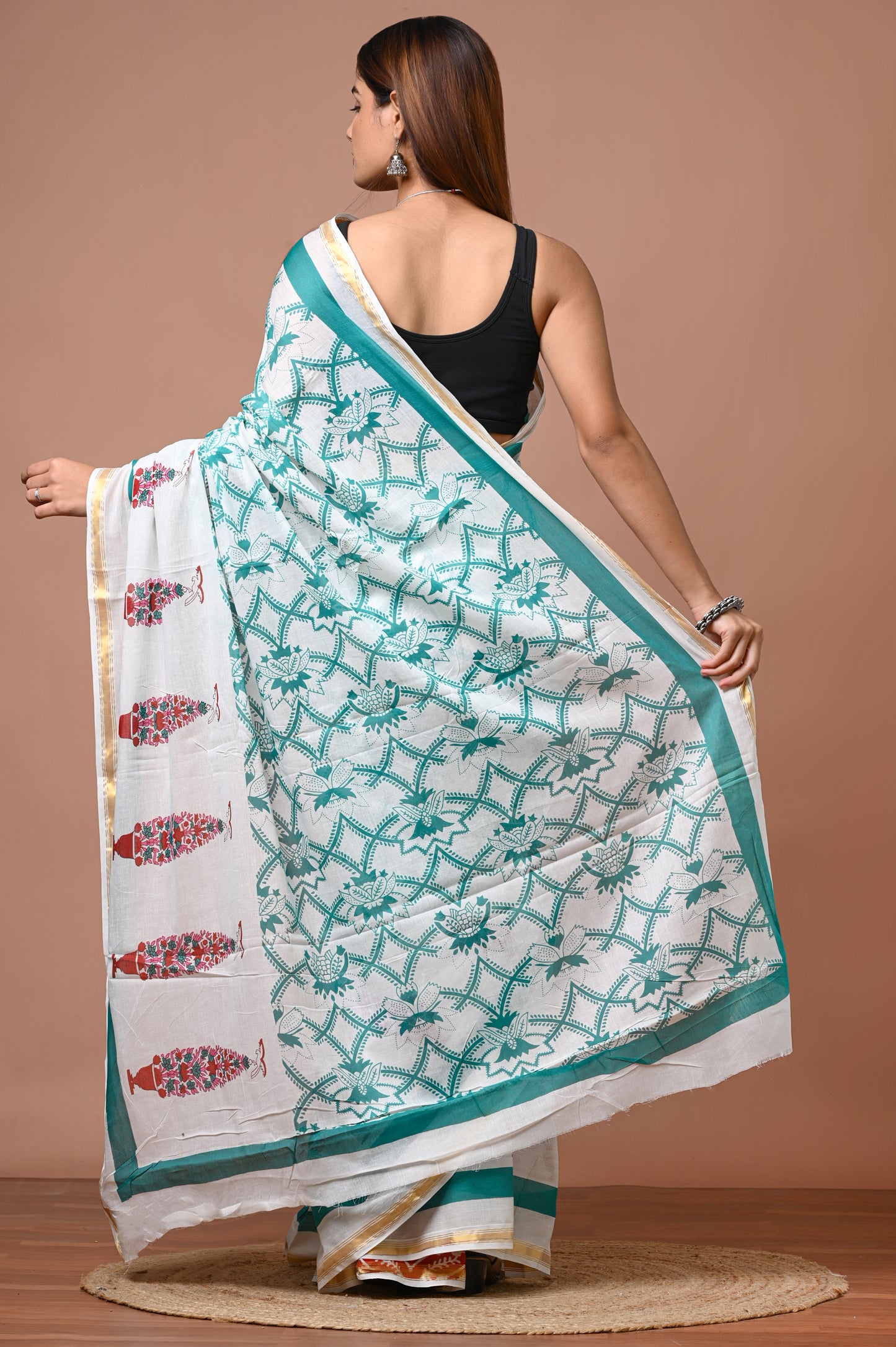 Zari Edit — Teal Warli