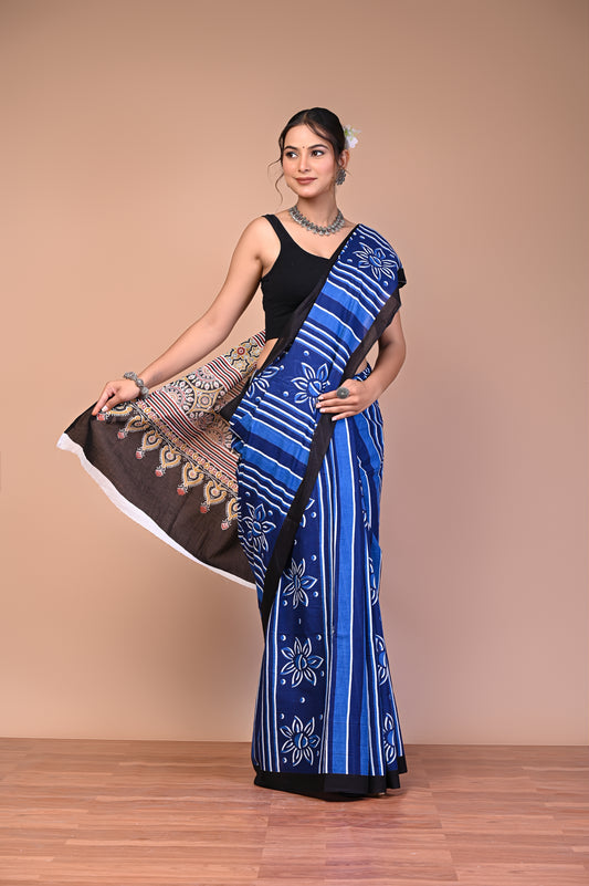 Dabu Folklore — Blue Stripe Lotus